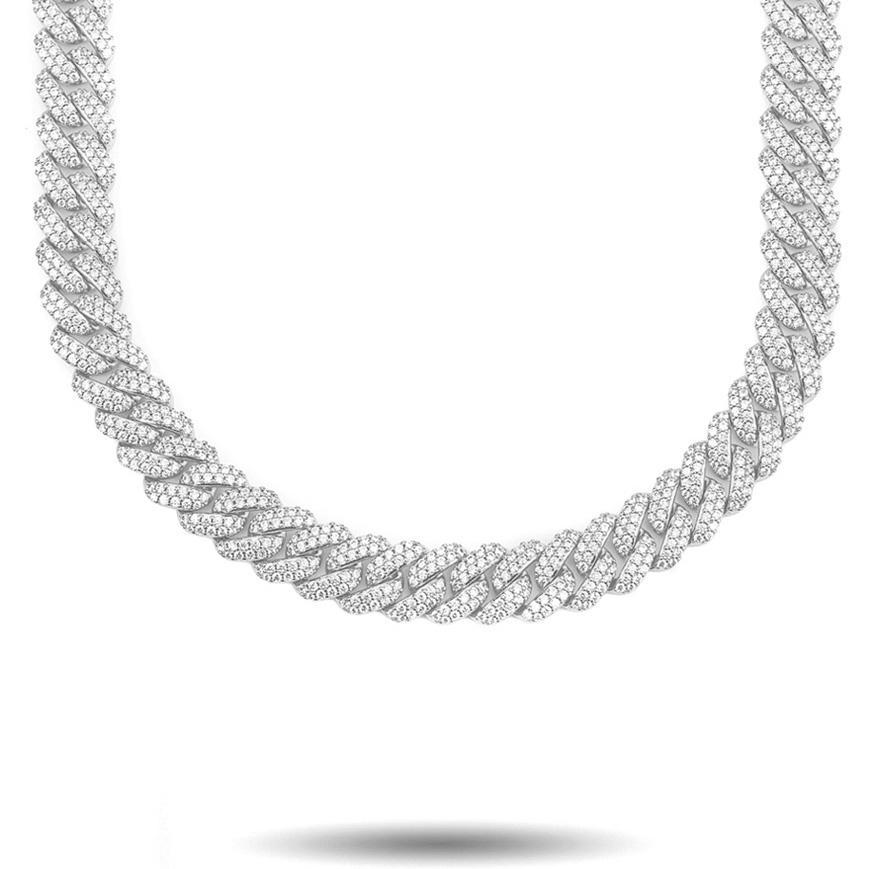 Diamond Cuban Link Choker Chain (12mm) | The Gold Gods