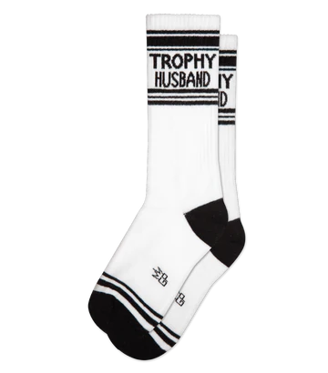 Trophy Husband gym socks by Gumball Poodle