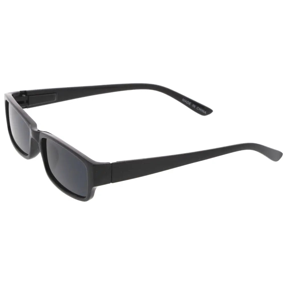 Slim Rectangle Black Shades