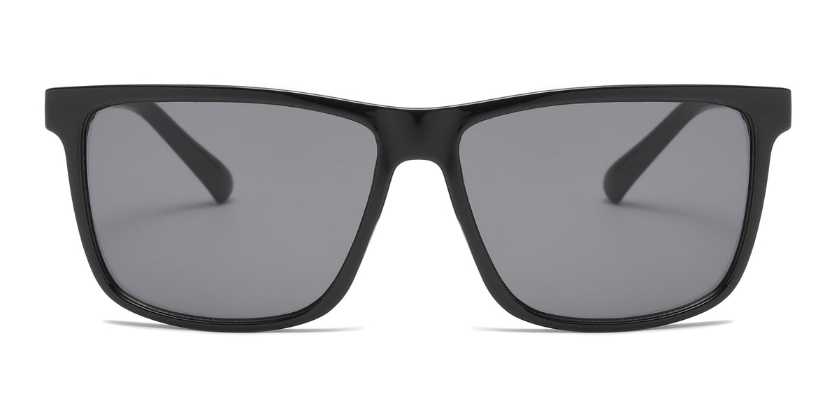 Square Sport Sunglasses W/ Mirror Lens