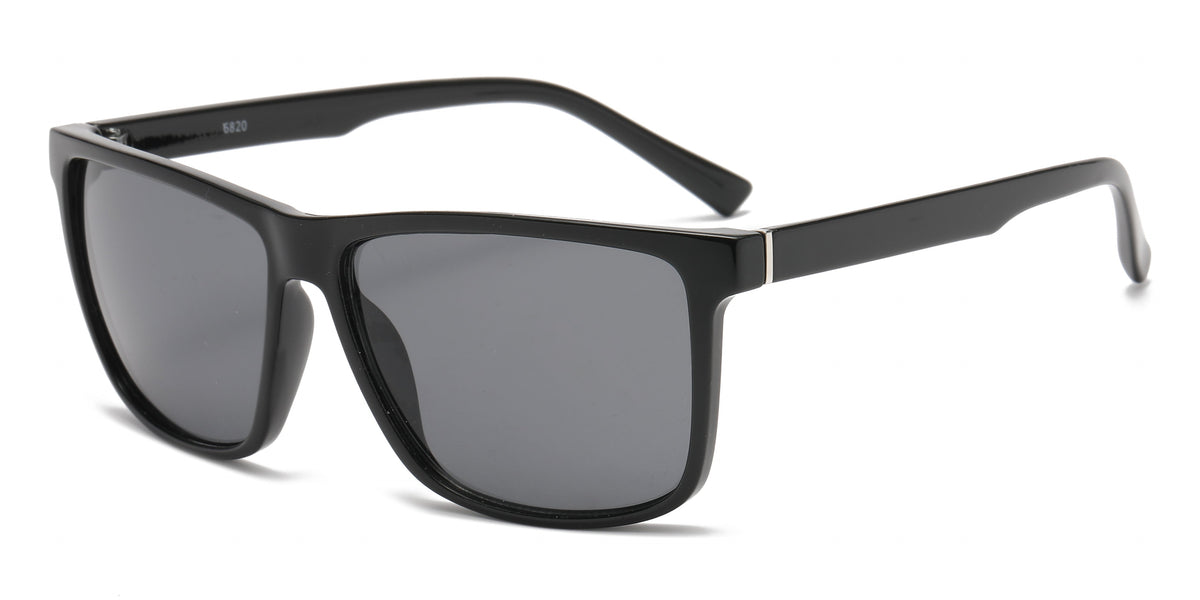 Square Sport Sunglasses W/ Mirror Lens