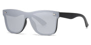 One-Piece Rimless Mirror Lens Sunglasses – image 4