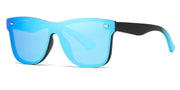 One-Piece Rimless Mirror Lens Sunglasses – image 3