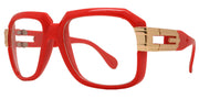Retro Square Clear Lens Glasses W/ Gold Arms – image 6
