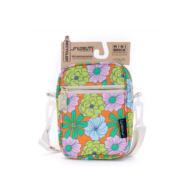 BRICK BAG FLORAL ORANGE RPET
