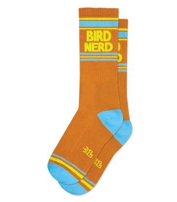 Bird Nerd gym socks by Gumball Poodle