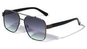 Square Aviators W/ Striped Hinge – image 3
