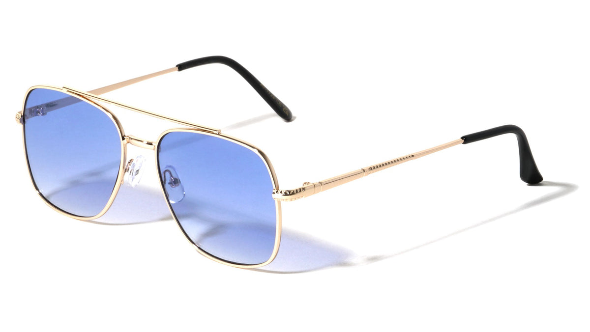 Slim Square Metal Aviators