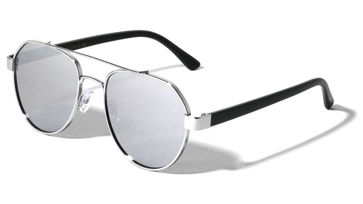Flat Frame Geometric Aviators