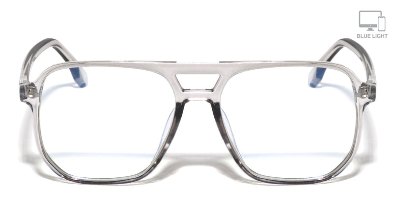 Square Aviator Blue Light Glasses