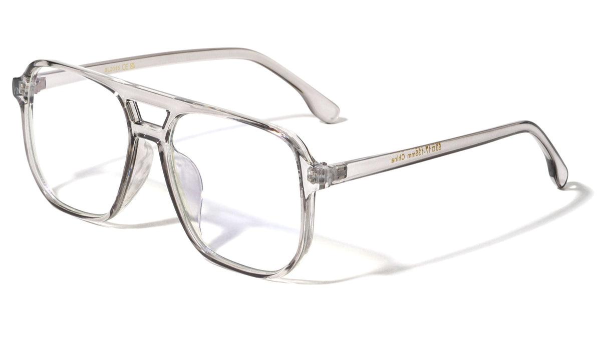 Square Aviator Blue Light Glasses