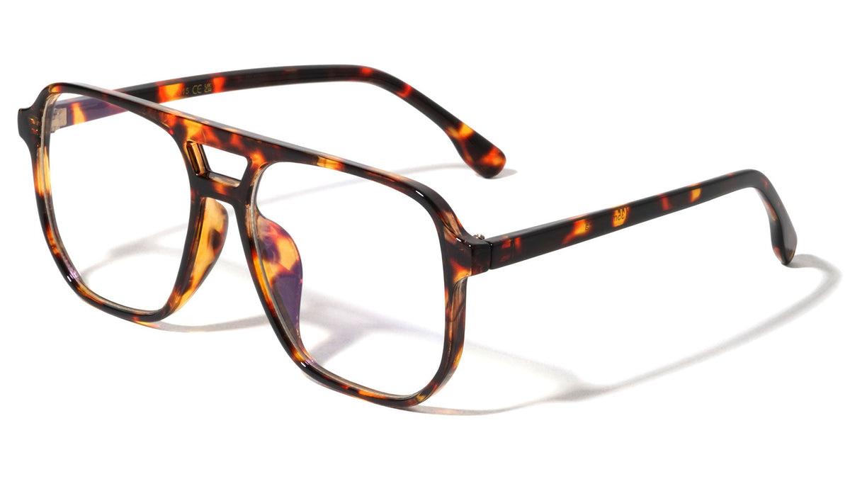 Square Aviator Blue Light Glasses