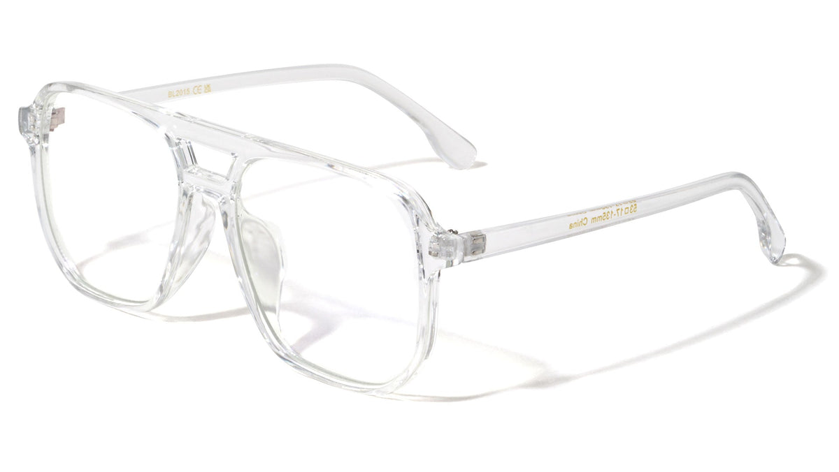Square Aviator Blue Light Glasses