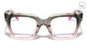 Oversized Two-Tone Square Blue Light Glasses – image 1