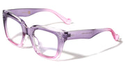 Oversized Two-Tone Square Blue Light Glasses – image 5