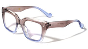 Oversized Two-Tone Square Blue Light Glasses – image 6