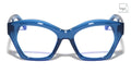 Oversized Geometric Cat Eye Blue Light Glasses