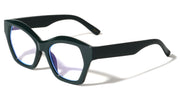 Oversized Geometric Cat Eye Blue Light Glasses – image 4
