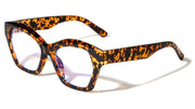 Oversized Geometric Cat Eye Blue Light Glasses – image 6