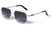 Flat Top Geometric Aviators W/ Temple Accent – image 4