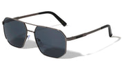 Flat Top Geometric Aviators W/ Temple Accent – image 5