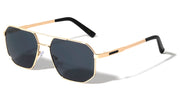 Flat Top Geometric Aviators W/ Temple Accent – image 7