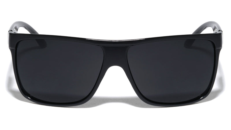 Classic Square Sport Sunglasses W/ Spring Hinge