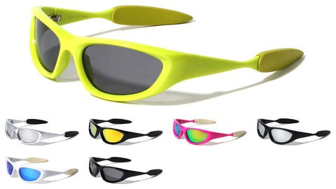 Futuristic Oval Wrap Sunglasses