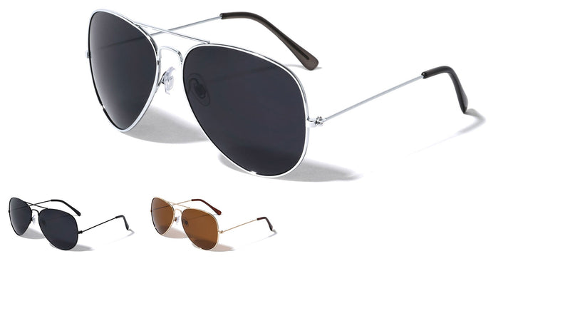 Large Classic Aviators W/ Super Dark Lens – second view