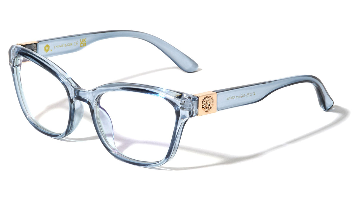 Cat Eye Blue Light Glasses W/ Crystal Frame