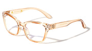 Cat Eye Blue Light Glasses W/ Crystal Frame – image 5