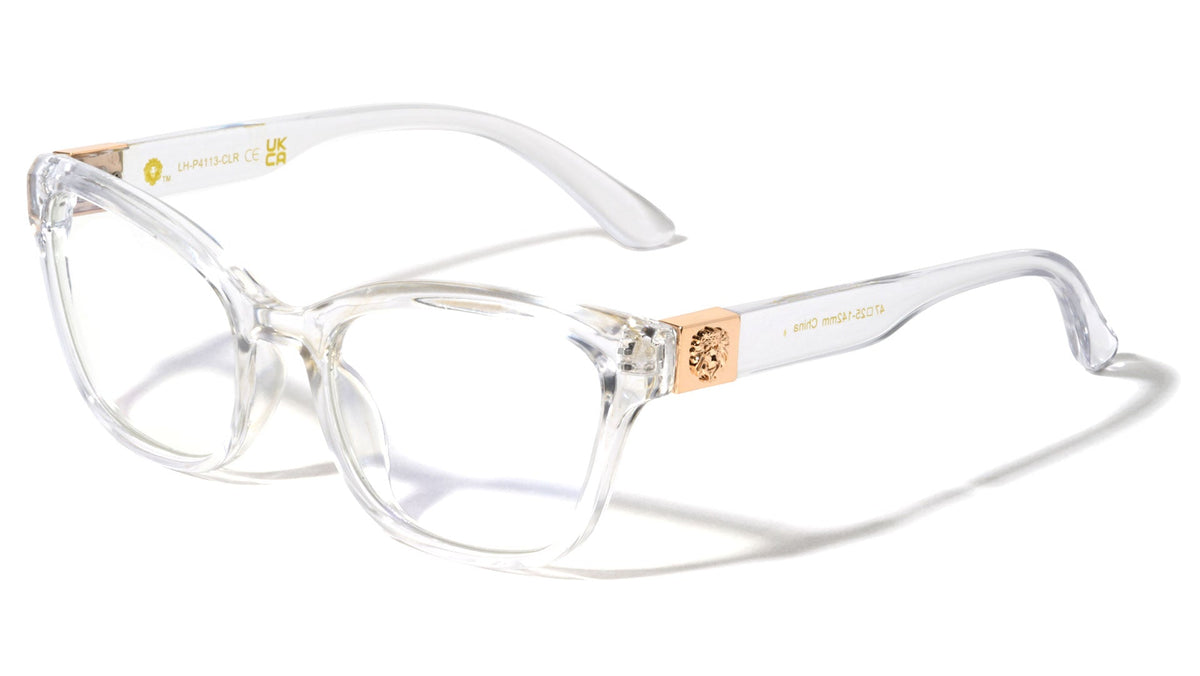 Cat Eye Blue Light Glasses W/ Crystal Frame