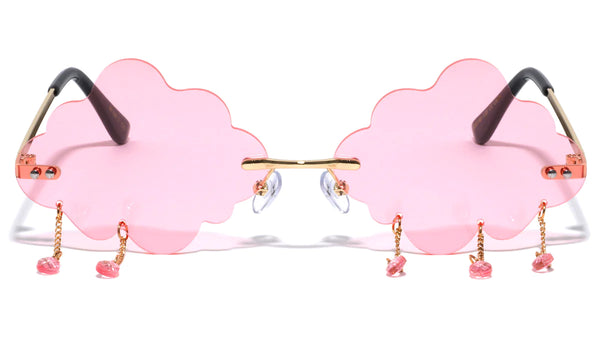 Rimless Beaded Cloud W/Color Lenses