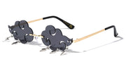 Rimless Cloud Shape Sunglasses W/ Lightning Charms – image 7