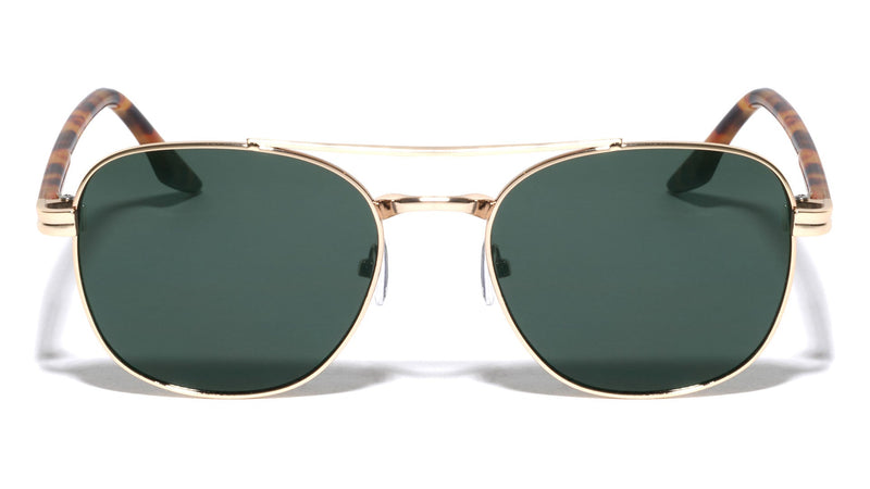 Round Aviators W/ Triangle Temple Tips