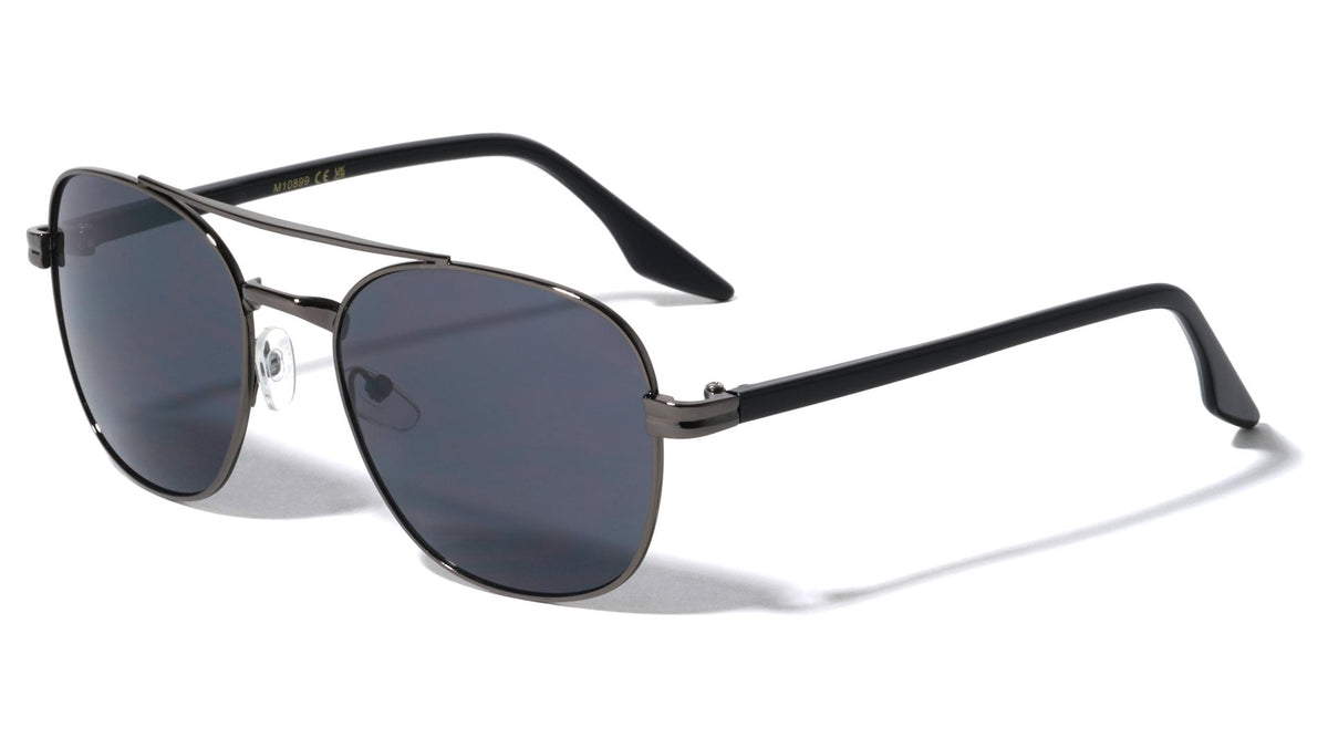 Round Aviators W/ Triangle Temple Tips