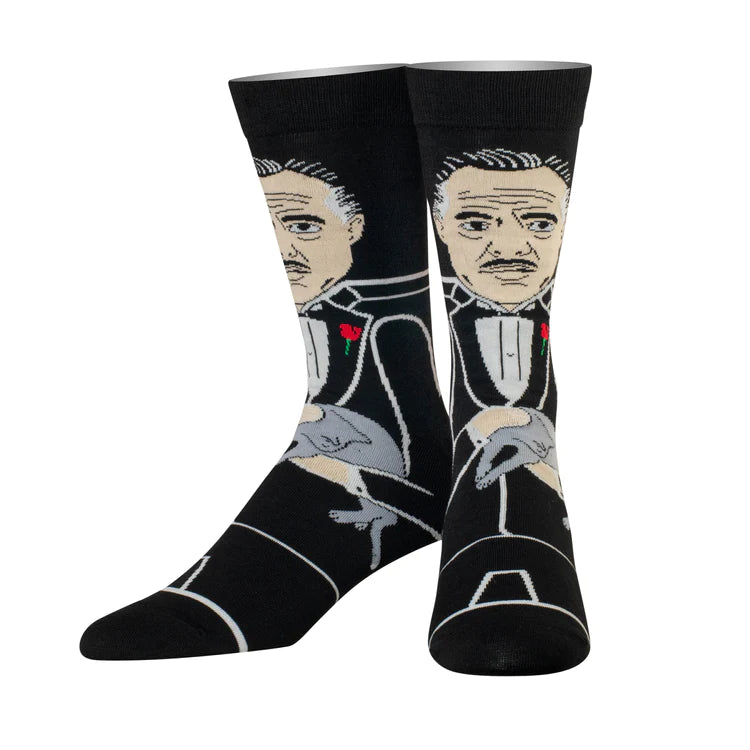 Vito Corleone Godfather crew socks by Odd Sox