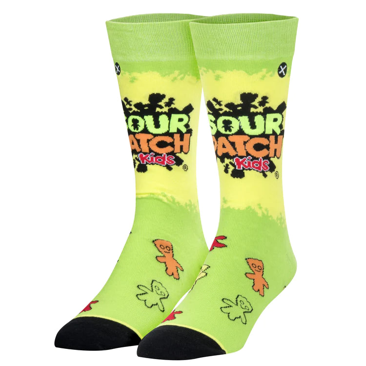 Sour Patch Kids crew socks by Odd Sox