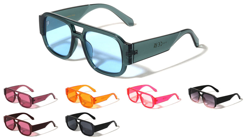 Oversized Crystal Color Square Aviators – second view