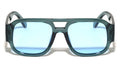 Oversized Crystal Color Square Aviators