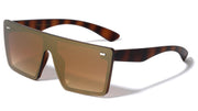 Flat Top Rimless Shield Sunglasses W/ Mirror Lens – image 5