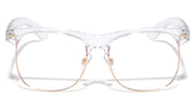 Clear Frame Square Browline Glasses – image 1