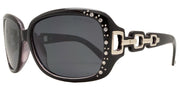 Polarized Square Rhinestone Sunglasses W/ Chain Arms – image 2