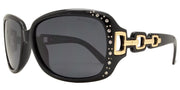 Polarized Square Rhinestone Sunglasses W/ Chain Arms – image 5