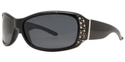 Polarized Rhinestone Wrap Sunglasses – image 1