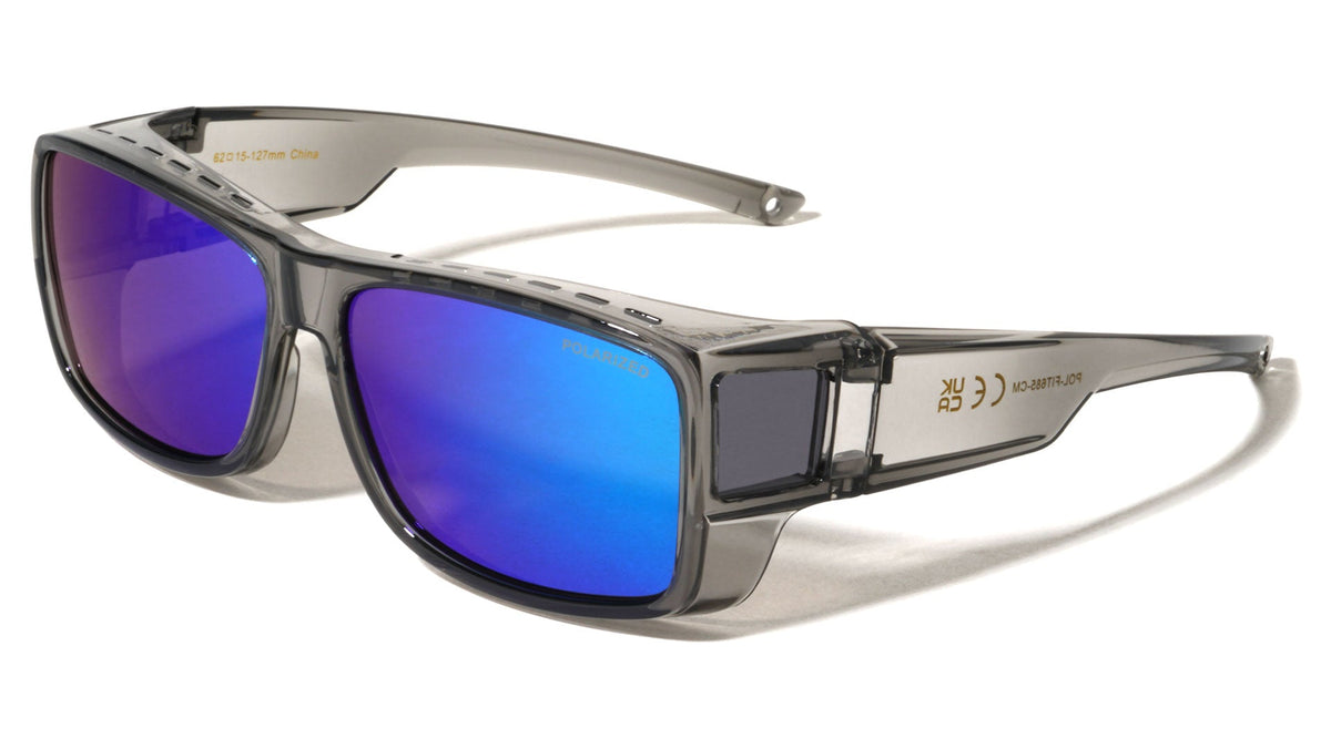 Polarized Fit-Over Sunglasses W/ Mirror Lens