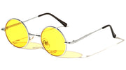 Round Metal Sunglasses W/ Color Lens – image 3