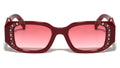 Rhinestone Geometric Butterfly Sunglasses