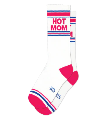 Hot Mom gym socks by Gumball Poodle