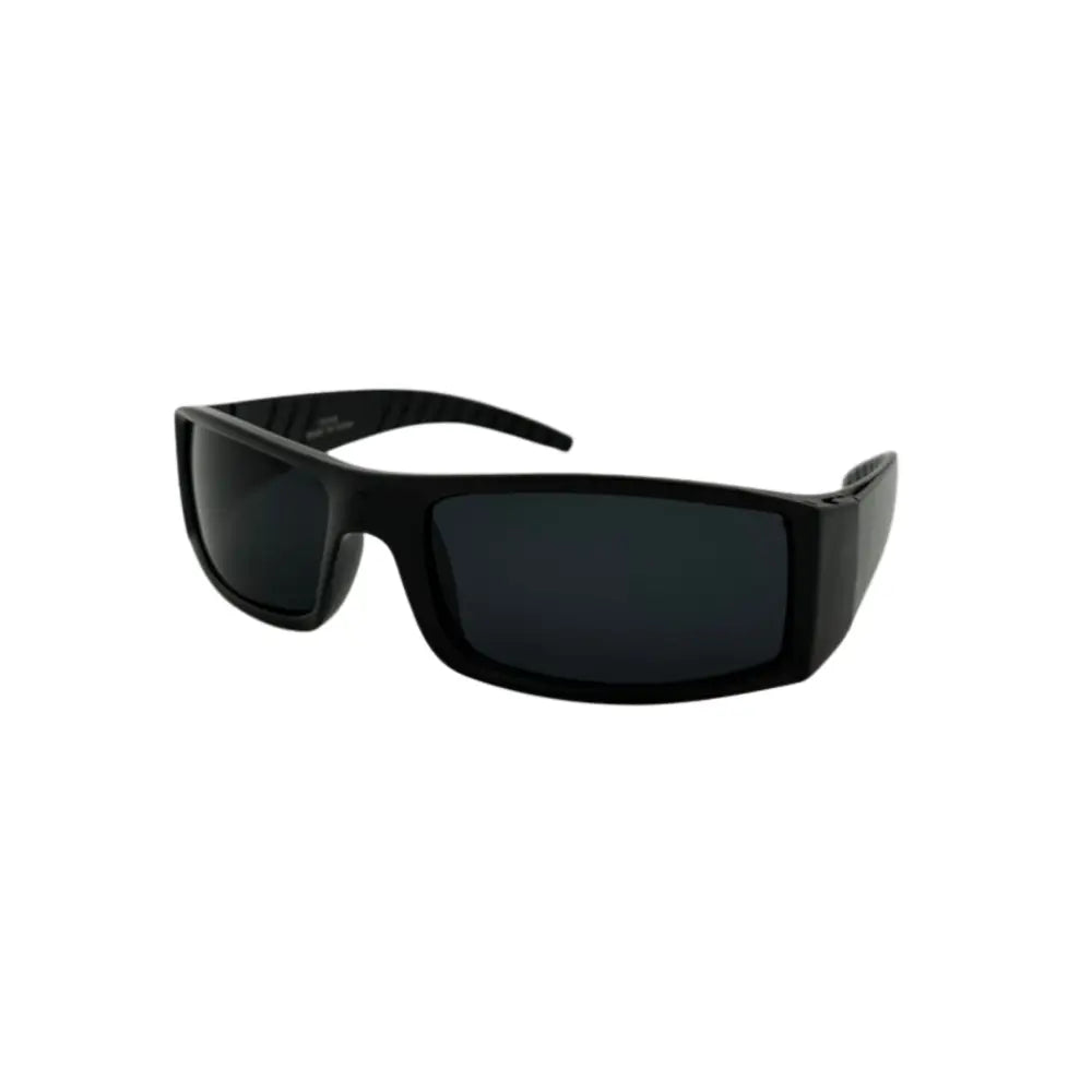 Wraparound Black Biker Shades